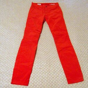 Whimsigoth Red Corduroy Legging Jeans 25/0R Gap 1969 Vintage Skinny Grunge Y2K